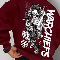 Comfortable Maroon Printed Pullover For Men-thumb1