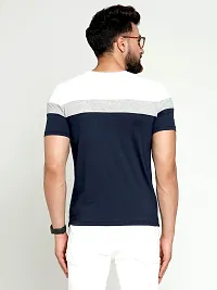 AUSK Men's Regular Fit T-Shirt(White,Navy Blue,Grey Mix_Medium)-thumb1
