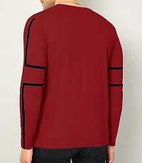 AUSK Men's Full Sleeves Regular Fit T-Shirt (Color-Red_ Size-XL)-thumb1