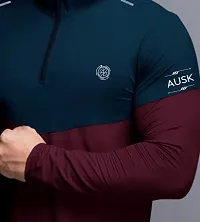 Stylish Multicoloured Polyester Full Sleeve T-Shirt For Men-thumb2