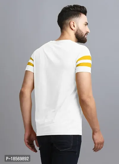 Elegant Cotton Blend Colourblocked Round Neck Tees For Men- Pack Of 2-thumb5