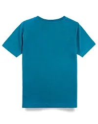 Stylish Blue Cotton Blend Tees For Boys-thumb1