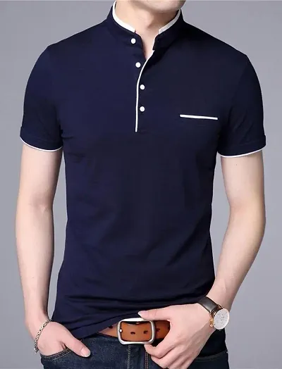 Reliable Cotton Short-sleeve Polo T-shirt for Men