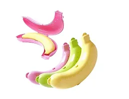 Kombuis Kitchenware Plastic Banana Shape Storage Case Lunch Box for Kids  Adult (Pack of 2 ) (Multi-Color)-thumb4