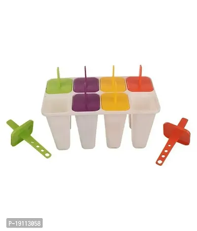 Kombuis Kitchenware Icecream and kulfi Maker Moulds Set of 8 Pcs -Pack of 1 (Multi-Colour)-thumb2