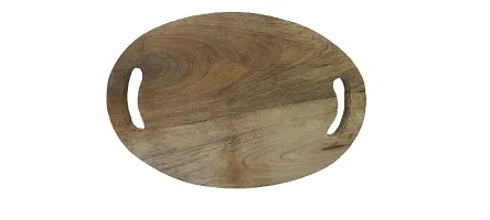 Kombuis kitchenwarereg; Wooden Oval Chopping Board/Cheese Board with Handle for Home/Kitchen/Cafeacute;/Pantry-thumb1