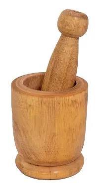 Kombuis Kitchenware Wooden Handmade,Okhli,Grinder,Kharal,Khalbatta Wood Masher Wood Masher For Kitchen/Home.-thumb3