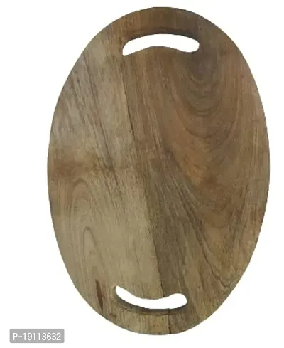 Kombuis kitchenwarereg; Wooden Oval Chopping Board/Cheese Board with Handle for Home/Kitchen/Cafeacute;/Pantry