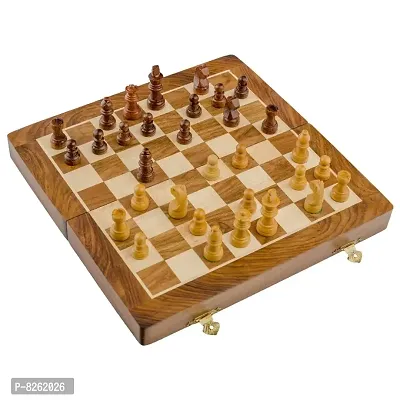 Handcrafted Wooden Chess 12inch Megnatic Sheesham Wood-thumb0