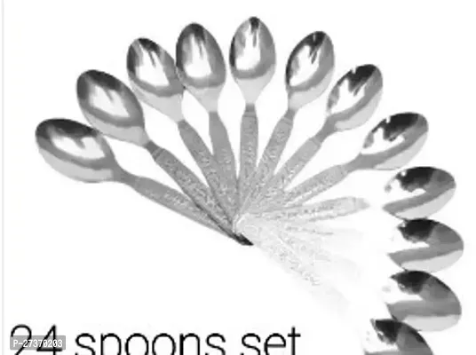 Stainless Steel Spoons Pack Of 24 With Premium Quality-thumb0