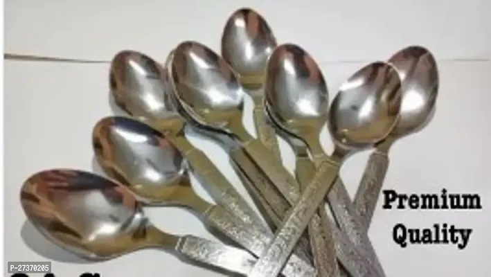 Set of 12 Stainless Steel Mini Spoons - Ideal for Tea, Coffee, Sugar, and Spices in Elegant 3-Inch Silver Finish-thumb0