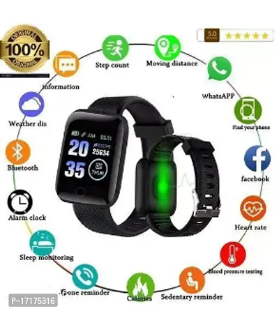 ZULX ID116 Bluetooth BEST Smart Fitness Band Watch with Heart Rate Activity Tracker, Step and Calorie Counter, Blood Pressure, OLED Touchscreen for Men/Women BEST QUAITY