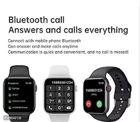 i8 pro max Smart Watch Bluetooth Smart Wrist Watch for Smartphones, Bluetooth Smart Unisex Watch for Boys, Girls, Mens and Womens,Smart Watch- (BLACK)-thumb3