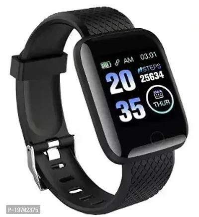 ID116 Bluetooth Smart Fitness Best Quality Band Watch with Heart Rate Activity Tracker, Step and Calorie Counter, Blood Pressure, OLED Touchscreen for Men/Women