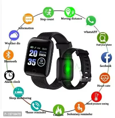 ID116 Smart Watch for Womens, Bluetooth Smartwatch Touch Screen Bluetooth Smart Watches for Android iOS Phones Wrist Phone Watch for- Women Men--thumb3