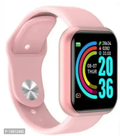 D20 Bluetooth smart touchscreen smart watch pink colour