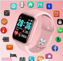 D20 Bluetooth smart touchscreen smart watch pink colour-thumb2