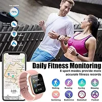 D20 Bluetooth smart touchscreen smart watch pink colour-thumb1
