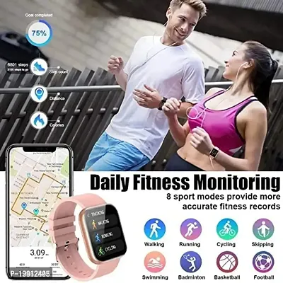 D20 Bluetooth smart touchscreen smart watch pink colour-thumb2