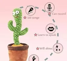 Dancing Cactus Talking Toy,Cactus Plush Toy, Wriggle Singing Recording Repeats What You Say Funny Education Toys for Babies Children Playing, Home Decorate-thumb2