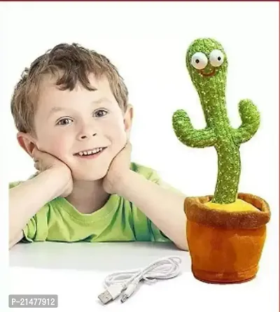 Dancing Cactus Talking Toy, Cactus Plush Rechargeable Toy, Wriggle  Singing Recording Repeat What You Say Funny Education Toys for Babies Children Playing, Home Decorate (Cactus Toy)