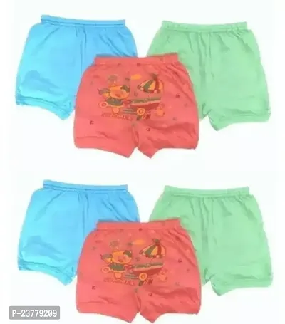 Stylish Cotton Printed Regular Shorts For Boys Pack Of 6