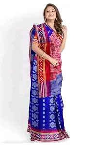 Pasapali Sambhalpuri printed art silk saree with blouse piece for Indian Devis-thumb3