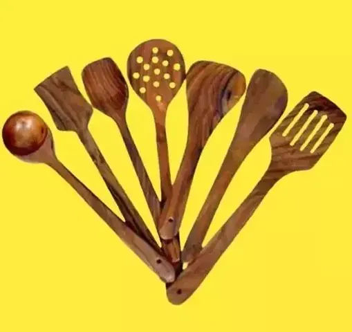 Premium Wooden Non Stick Serving and Cooking Spoon For Kitchen