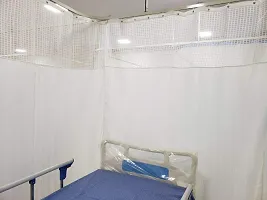 Ankit Enterprises | Hospital Curtains of Different Sizes and Colors for Bed partition in Clinics, ICU and Wards (White, 4 Width X 7ft Height)-thumb1