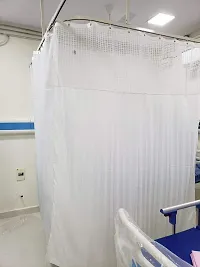 Ankit Enterprises | Hospital Curtains of Different Sizes and Colors for Bed partition in Clinics, ICU and Wards (White, 4 Width X 7ft Height)-thumb2