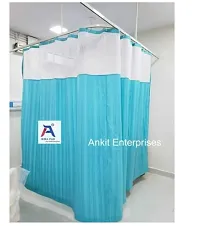 Ankit Enterprise - Sea Green Color Hospital ICU/Clinic/Ward Curtain of Different Sizes-thumb1