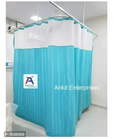 Ankit Enterprise - Sea Green Color Hospital ICU/Clinic/Ward Curtain of Different Sizes-thumb2