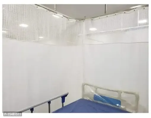 Ankit Enterprise - White Color Hospital ICU/Clinic/Ward Curtain of Different Sizes