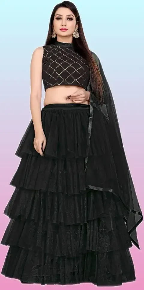 Fancy Net Lehenga Choli For Women