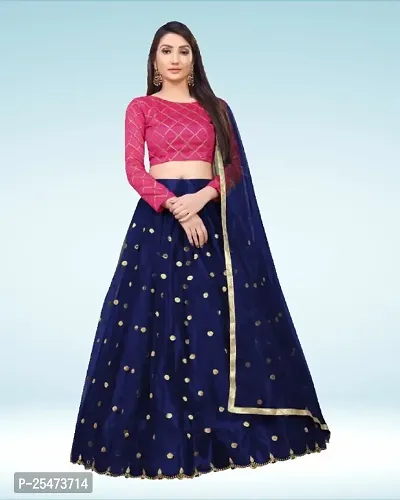 Buy Women's Silk Semi-stitched Lehenga Choli Online at desertcartINDIA