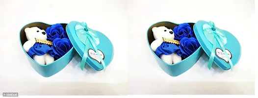 Blue Heart Shape Box For Gifting Purpose Pack Of 2