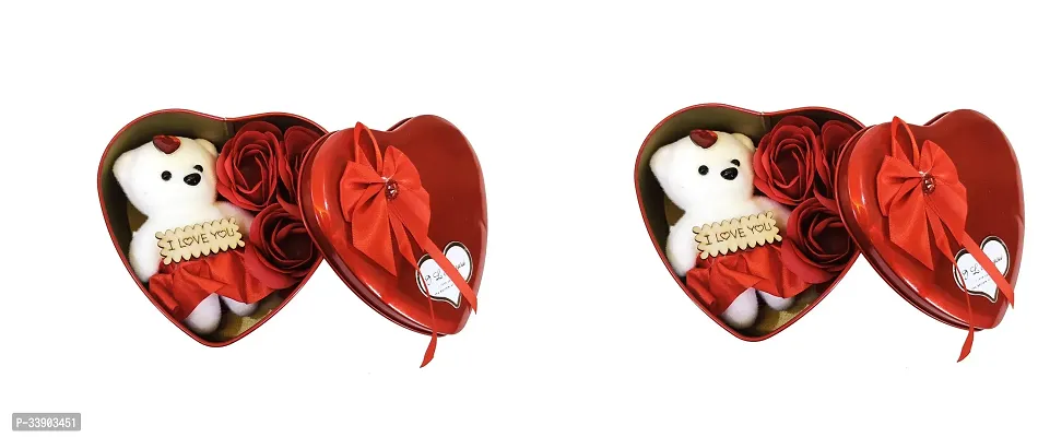 Red Heart Shape Box For Gifting Purpose Pack Of 2