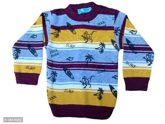 Kids winter wear woolen Boys sweater (Pack of 1)
