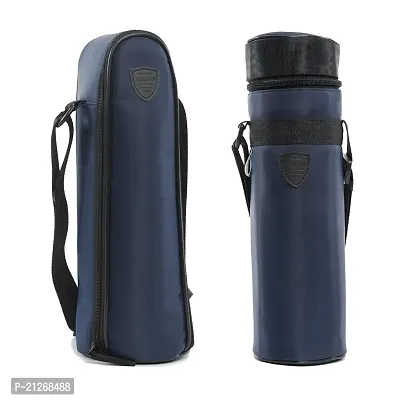 ENSULATOR Premium Hot  Cold 1 Ltr Water Bottle Cover with Polyester, Pack 2 (Blue)