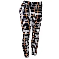 Aayush Premium Ripped Jeggings | Skinny Jeggings | Low Waist Jeggings | Colored Jeggings | HIGH Waisted Jeggings | Denim Jeggings All Available (1170 Black White Yellow Colored Jeggings)-thumb1