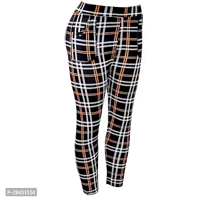 Aayush Premium Ripped Jeggings | Skinny Jeggings | Low Waist Jeggings | Colored Jeggings | HIGH Waisted Jeggings | Denim Jeggings All Available (1170 Black White Yellow Colored Jeggings)-thumb2