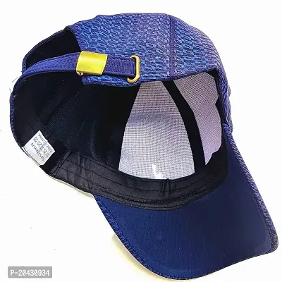 Aayush Premium Stuff Handcrafted Stylish and Colorful Baseball CAPS and Bowler CAPS for Men and Women (Jordan Dark Blue Color Baseball CAPS)-thumb4