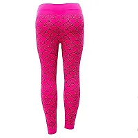 Aayush Stylish  Premium Free Size HIGH Waist Stretchable Pink and Black Colored Designer Jeggings for Women and Girls-thumb4