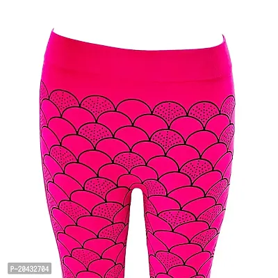 Aayush Stylish  Premium Free Size HIGH Waist Stretchable Pink and Black Colored Designer Jeggings for Women and Girls-thumb4