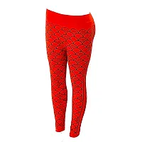 Aayush Premium Free Size Ripped Jeggings | Skinny Jeggings | Colored Jeggings | HIGH Waisted Jeggings | Denim Jeggings | Checkered Jeggings | Solid Jeggings (3080 RED Black Pattern Jeggings)-thumb1