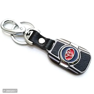 AAYUSH KEYCHAINS AND KEYRINGS COMPATIBLE WITH CARS AND BIKES (Mercedes | Bmw | Audi | Tata | Suzuki | Hyundai | Honda | Royal Enfield) (TOYOT-A METALLIC RED)