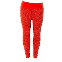 Aayush Premium Free Size Ripped Jeggings | Skinny Jeggings | Colored Jeggings | HIGH Waisted Jeggings | Denim Jeggings | Checkered Jeggings | Solid Jeggings (3080 RED Black Pattern Jeggings)-thumb2