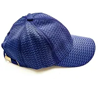 Aayush Premium Stuff Stylish and Bold Baseball CAPS  Bowler CAPS for Men and Women (Jordan Dark Blue Baseball CAPS)-thumb2