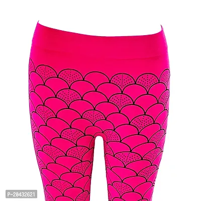 Aayush Premium  Stylish Free Size HIGH Waist Stretchable Pink and Black Designer Jeggings for Women and Girls-thumb4