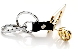 AAYUSH LEATHER KEYCHAINS AND KEYRINGS COMPATIBLE WITH CARS AND BIKES (Mercedes | Bmw | Audi | Tata | Maruti Suzuki | Hyundai | Honda | Royal Enfield) (SUZUKI GOLDEN SEPERABLE)-thumb1